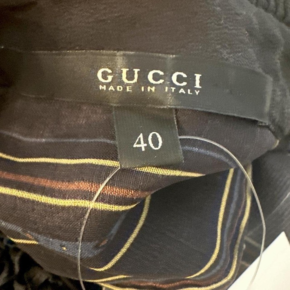 Gucci Silk & Velvet Button Up - Picture 7 of 8